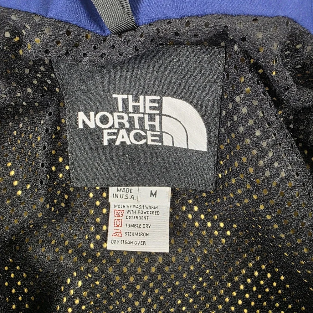Vintage The North Face Jacket Mens Medium Purple Colorblock Hooded Anorak Ski